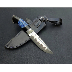 БЛАКИТНИЙ СОКІЛ — авторський ніж ручної роботи майстра Fomenko Knifes із ламінату K390, 64–65 HRC. Photo 3